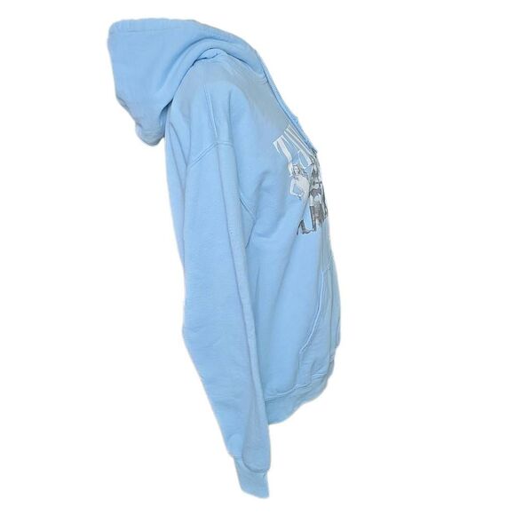 Taylor Swift Midnights Women's Size Medium Baby Blue TS Graphic Hoodie - Picture 2 of 6